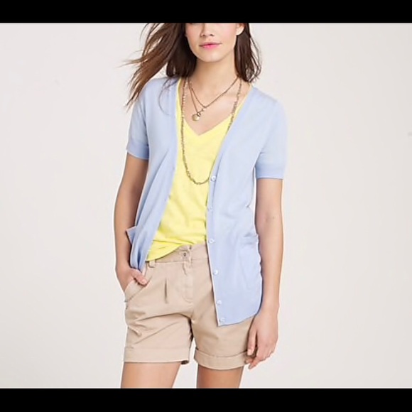 short cashmere cardigan